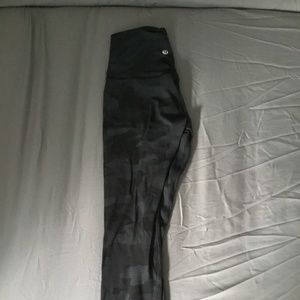 Lulu Lemon Align 25’ Black Camo Leggings